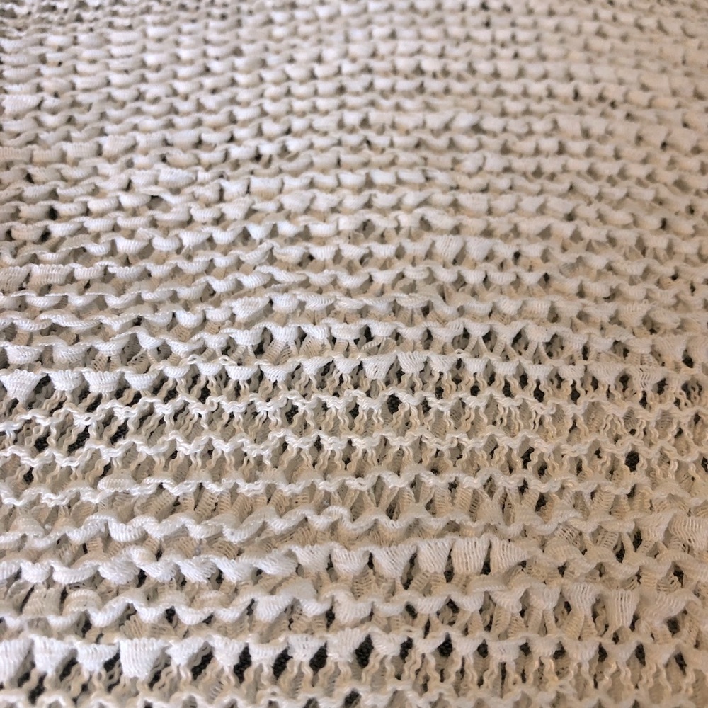 Splendid off-white open weave sweater tunic M - Picture 4 of 6